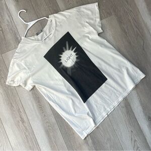 Dior Graphic Tshirt light crewneck short sleeve mens White (medium) designer